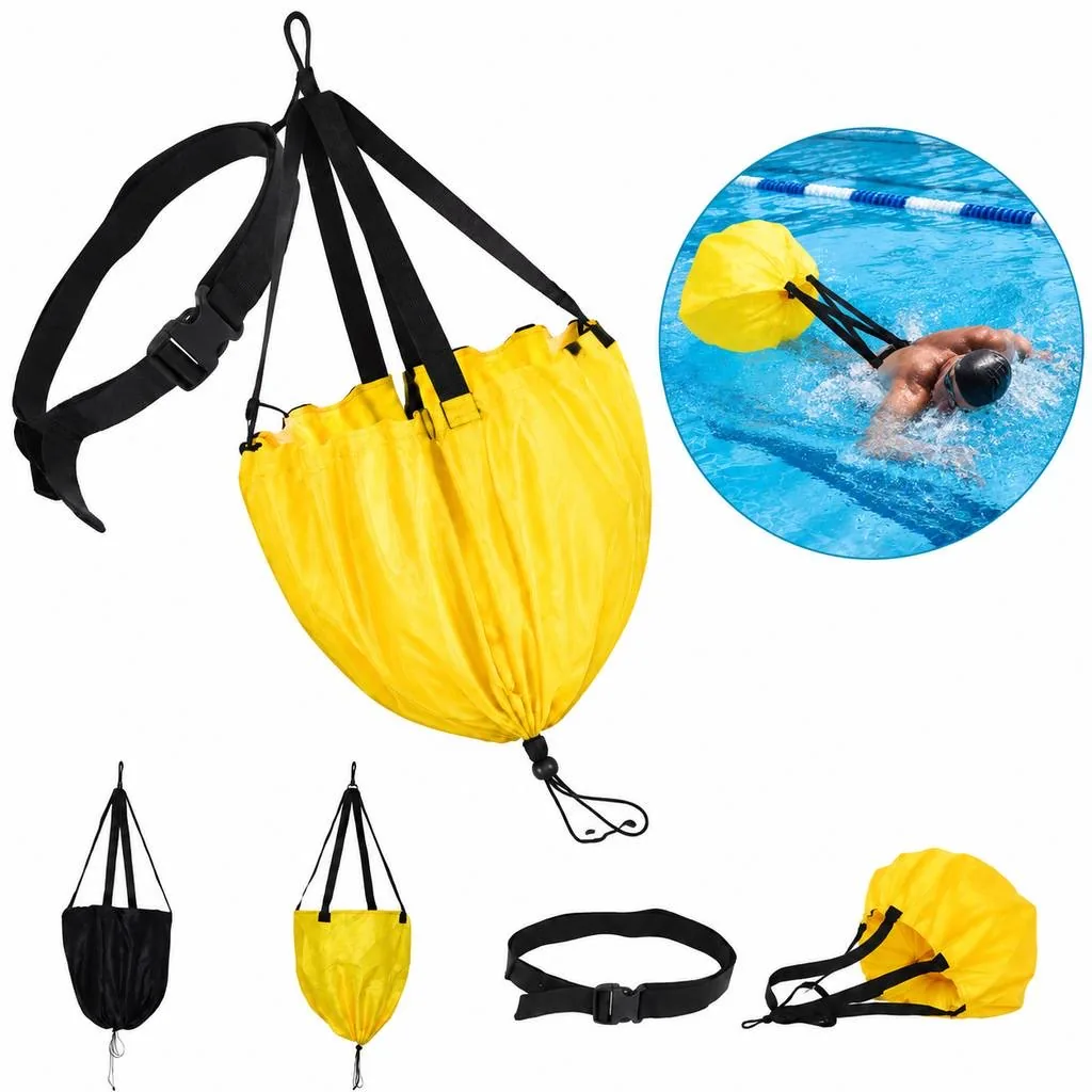 Resistance Swim Training Belt with Adjustable Parachute 2