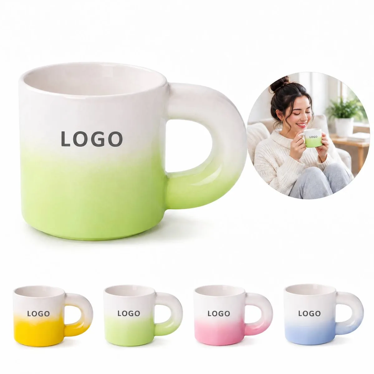 Colorful Ceramic Drink Cup for Daily Use and Gifting