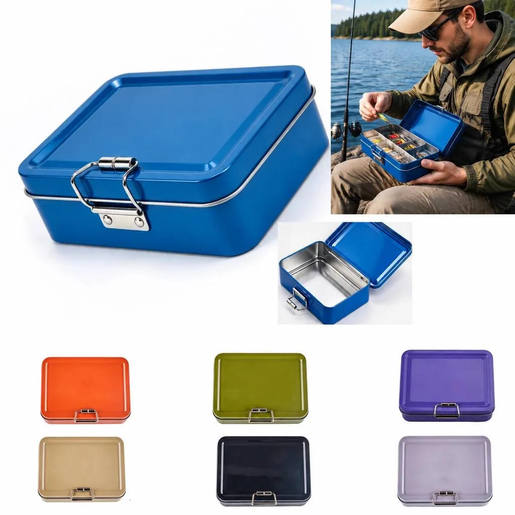 Multi-Compartment Iron Fishing Tackle Storage Box 2