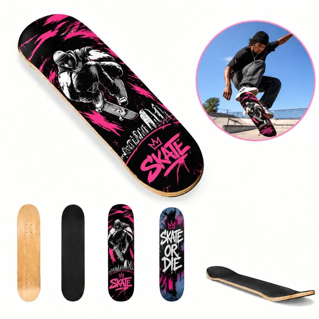 Full-Color Custom Printed Skateboard Deck 2