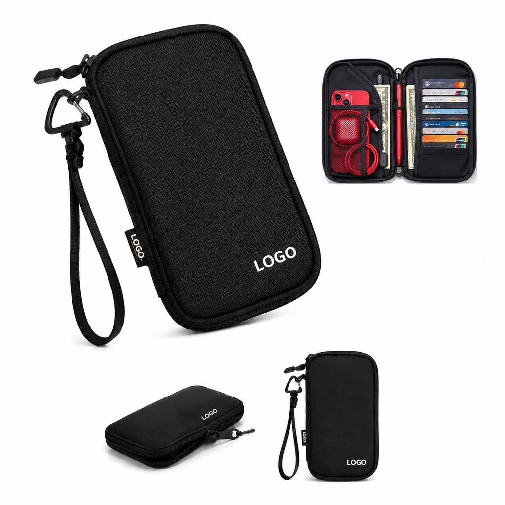 Travel Passport Document Storage Wallet Compact