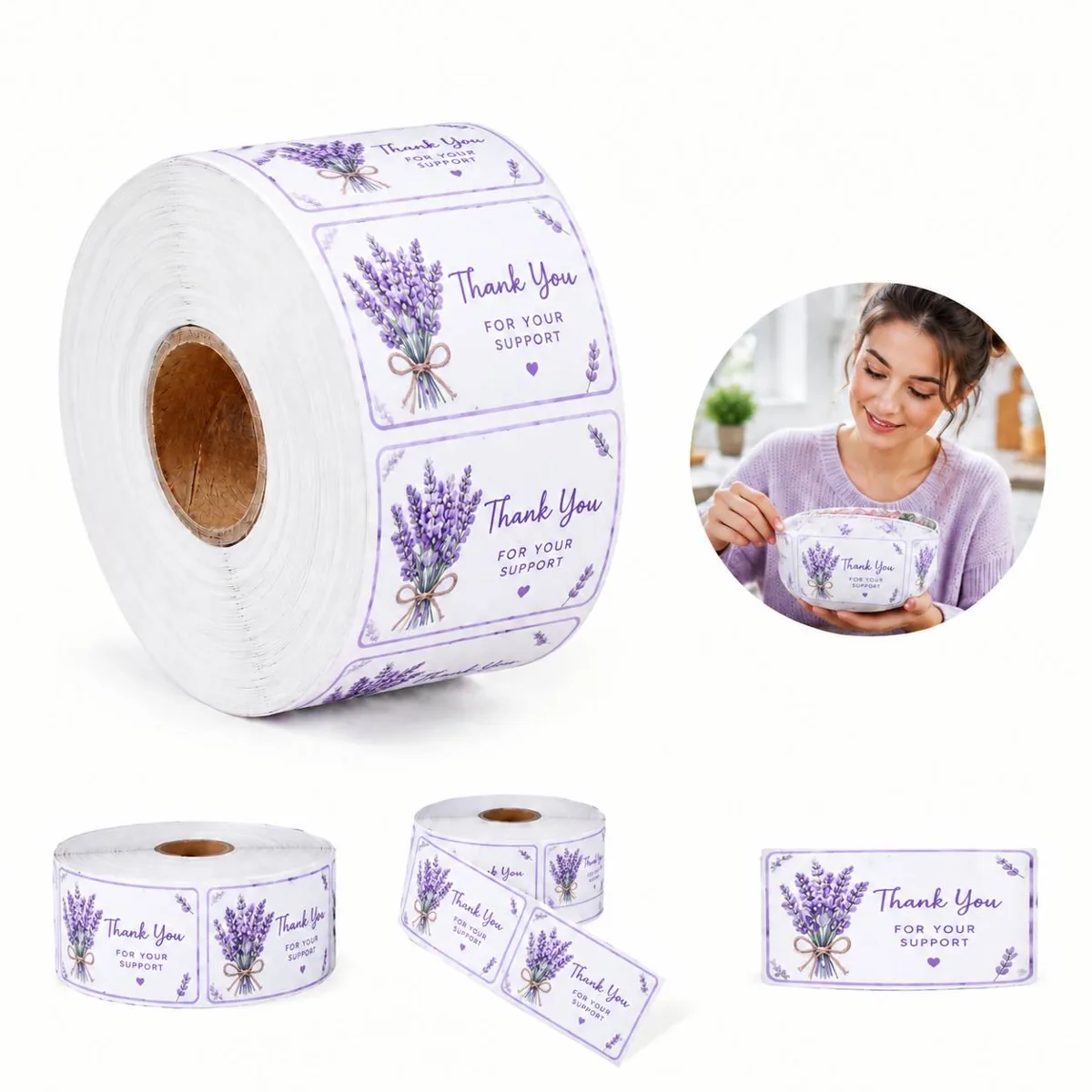 Self-Adhesive Printable Custom Labels for Organizing and 2