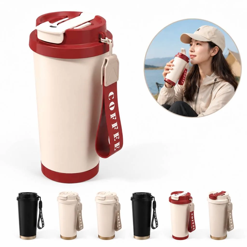 Double-Wall Insulated Travel Coffee Cup 18oz 2