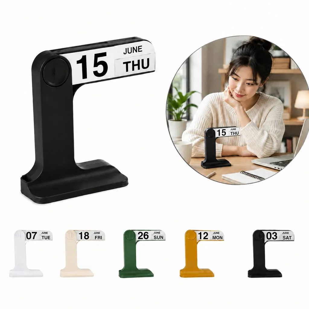 Compact Year-at-a-Glance Desk Calendar for Office Planning 2