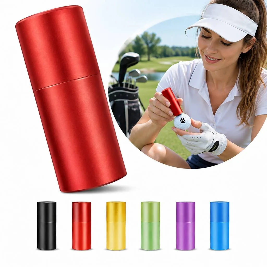 Self-Inking Golf Ball Marker Stamp with Custom Initial 2