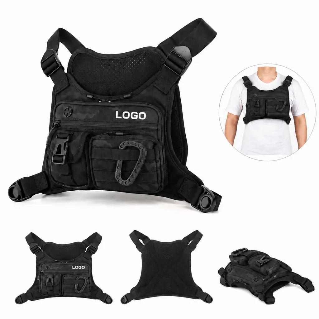 Outdoor Tactical Chest Pack with Adjustable Straps