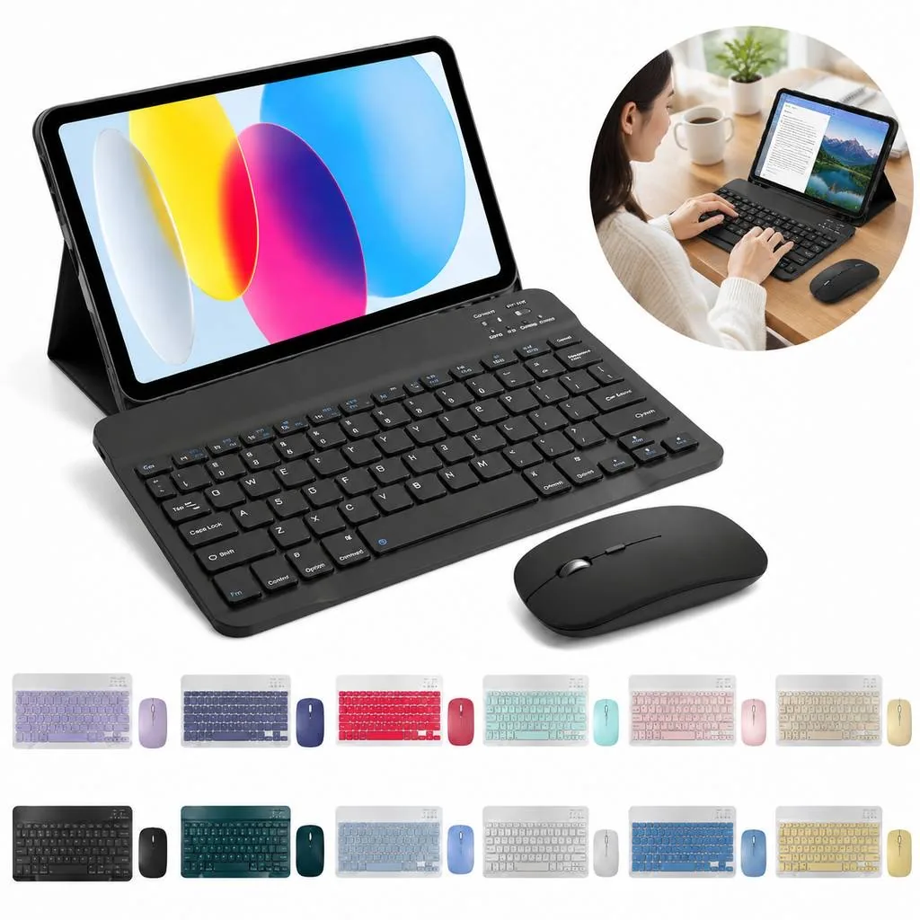 Wireless Keyboard and Mouse Set with USB Receiver 2