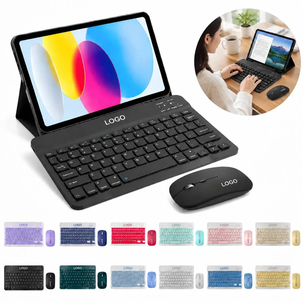 Wireless Keyboard and Mouse Set with USB Receiver