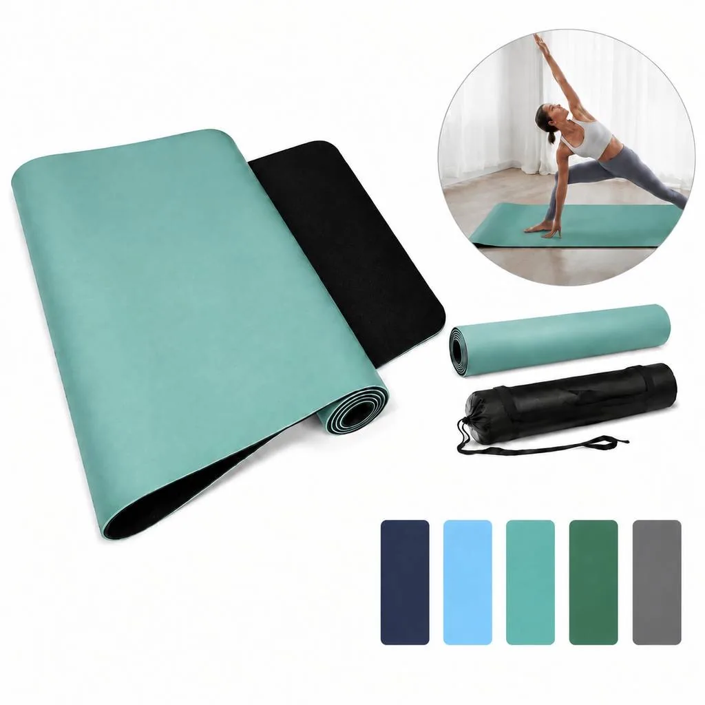 Eco-Friendly Natural Rubber Yoga Mat with Non-Slip Grip 2