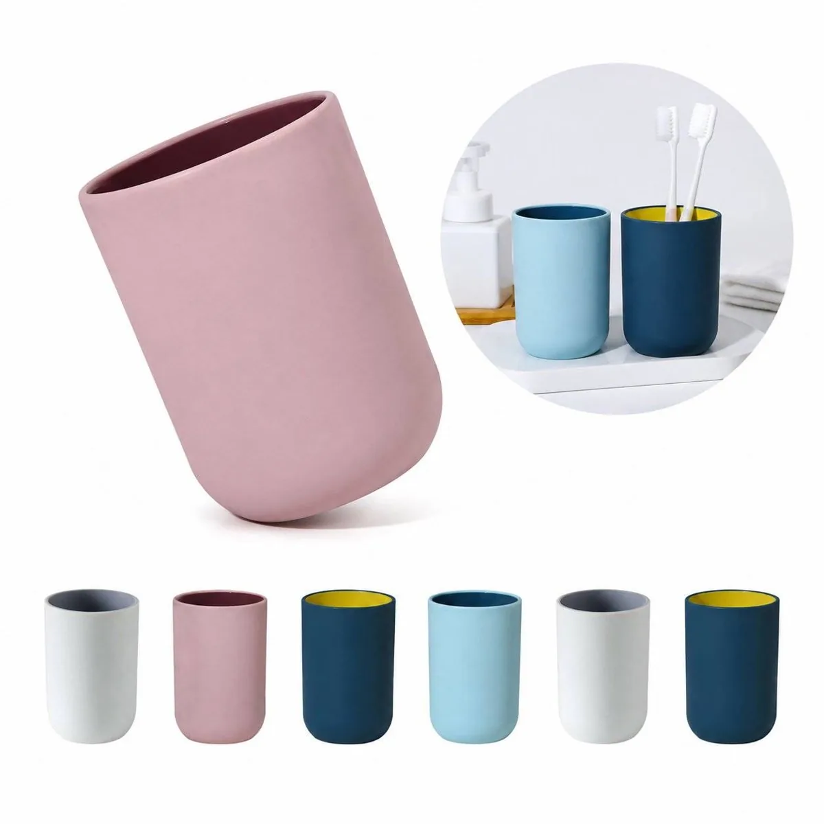 Compact Minimalist Mouth Rinsing Cup for Daily Oral Care 2