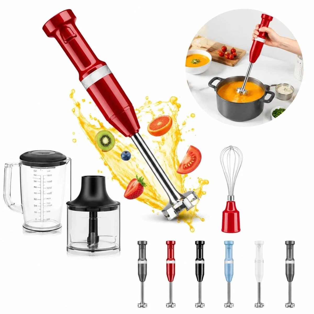 Variable Speed Electric Hand Mixer with Detachable Beaters 2