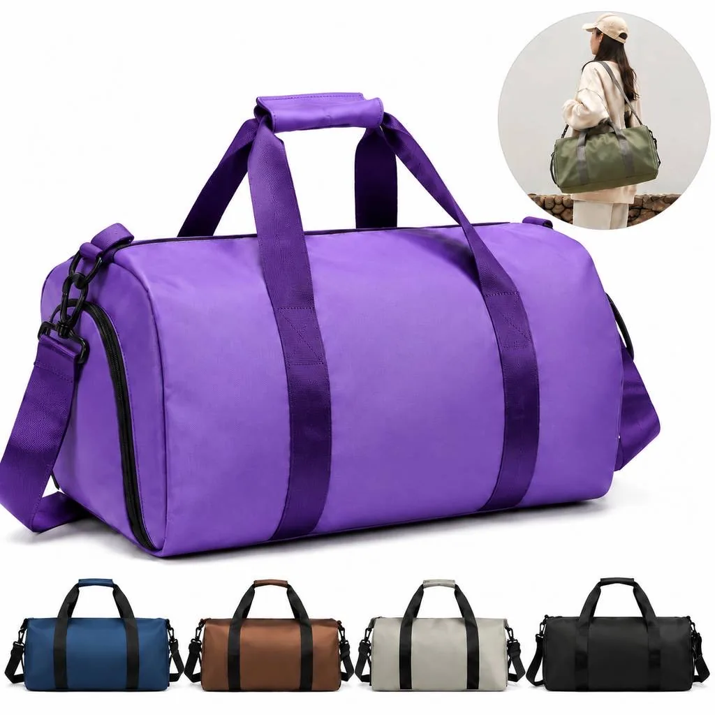 Large Water-Resistant Sports Duffel Bag with Shoe 2