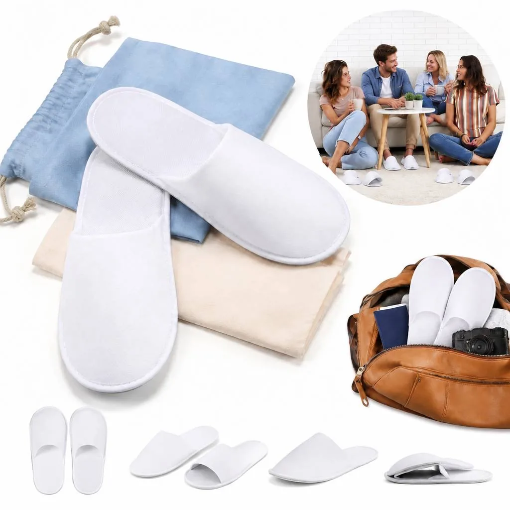 Disposable Non-Slip Slippers for Hotel Guests 2