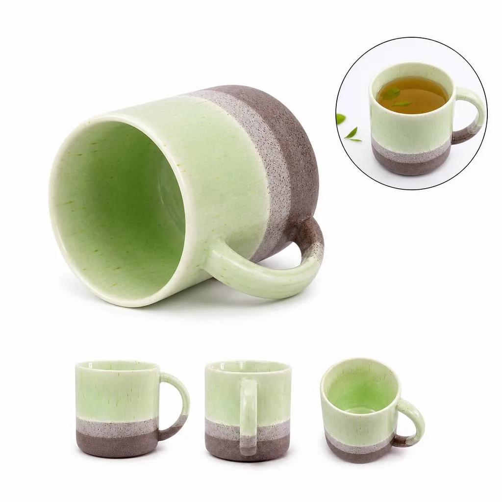 Stylish Ceramic Coffee Mug with Glossy Glaze 2
