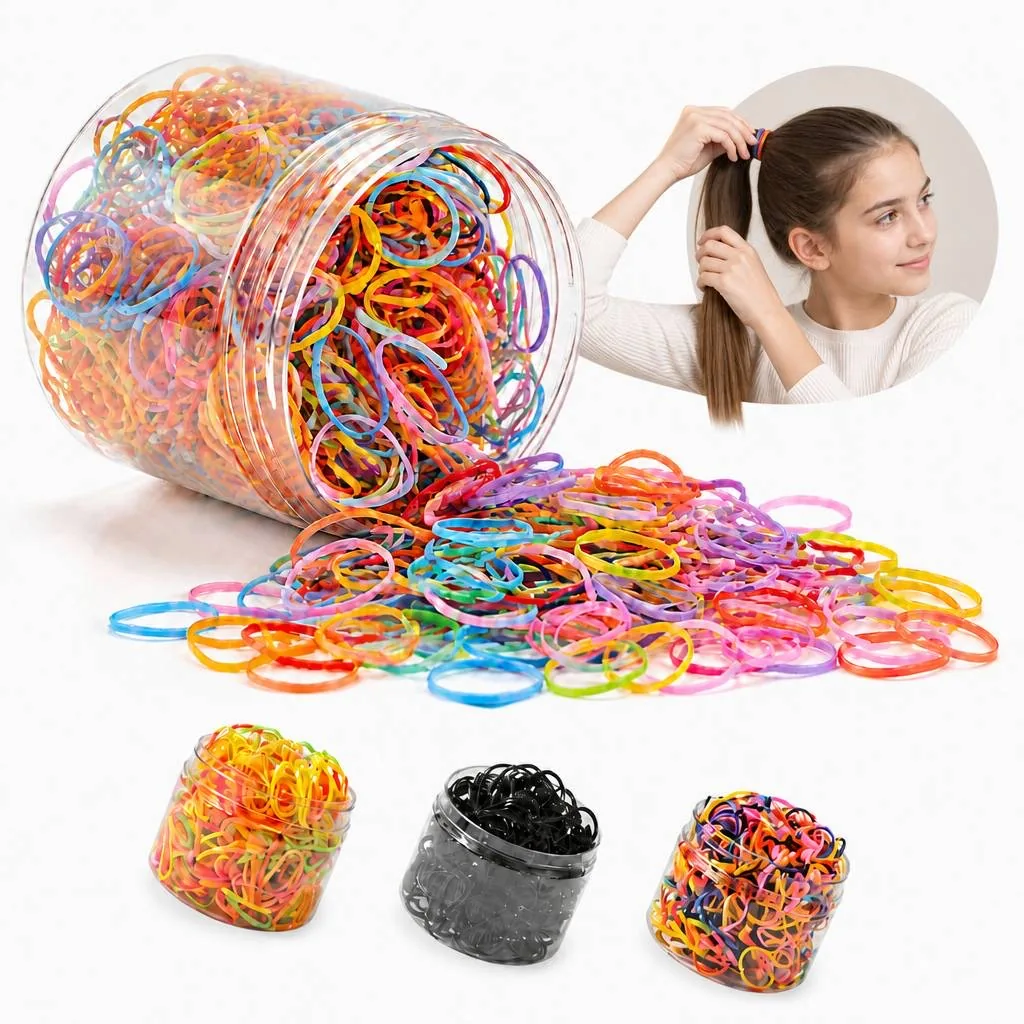 500 Soft Mini Hair Ties for Kids with Fine Hair 2