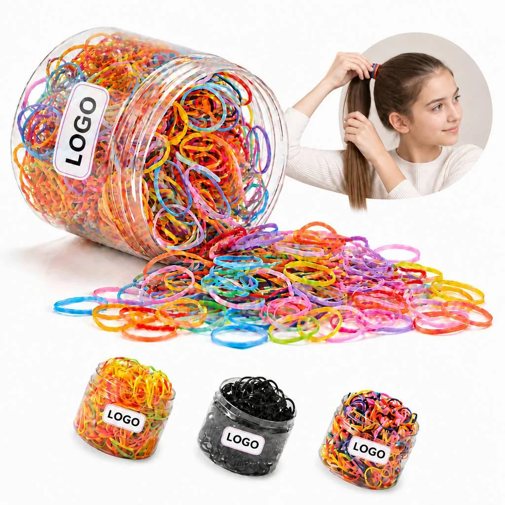 500 Soft Mini Hair Ties for Kids with Fine Hair