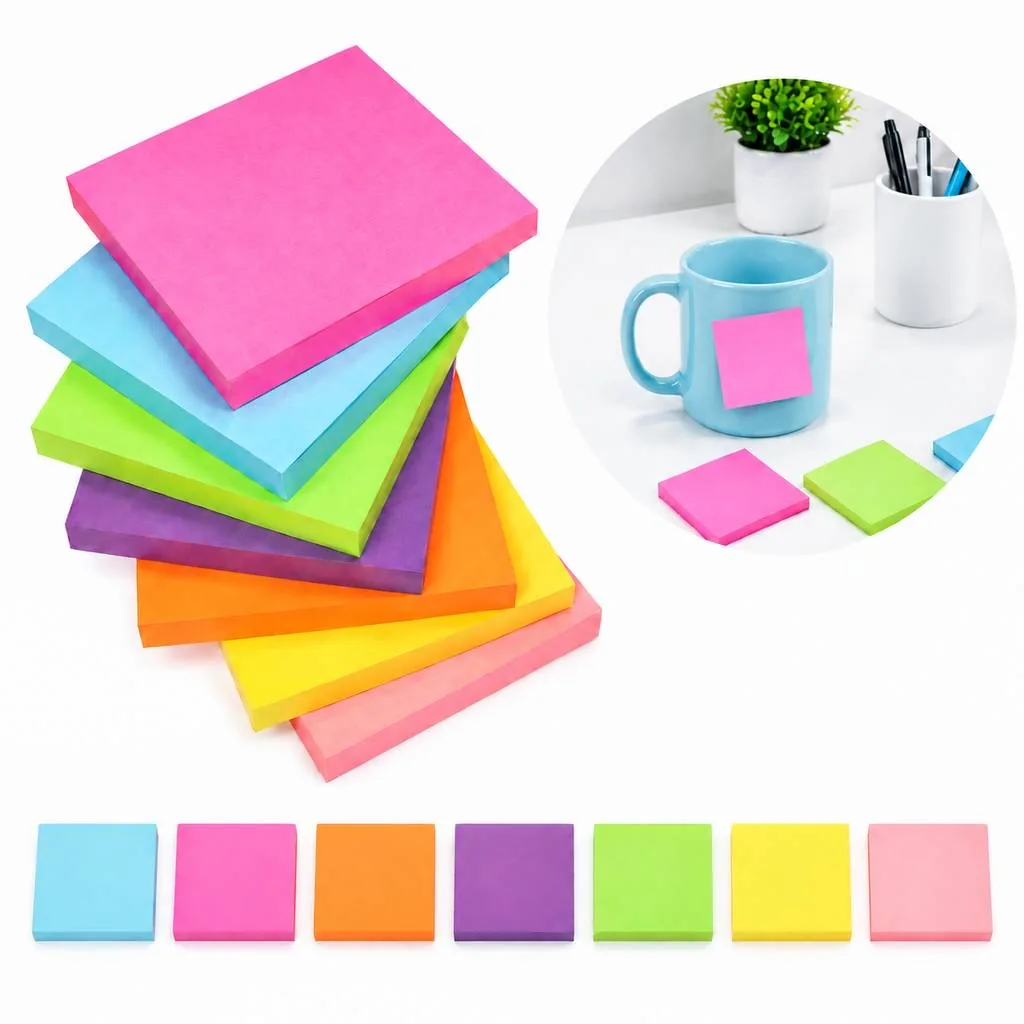 100-Sheet Compact Sticky Notes for Office and Study 2