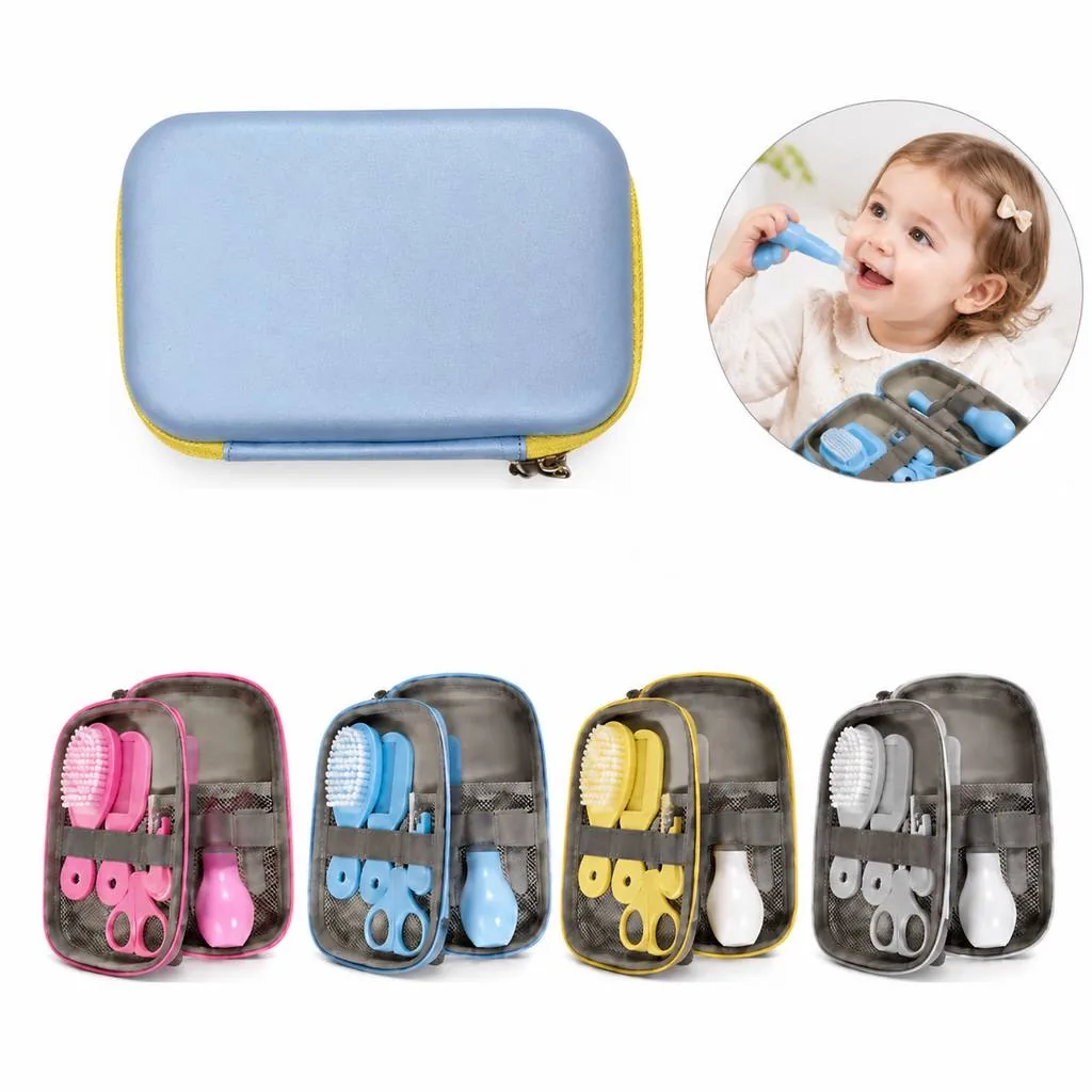 8-Piece Infant Daily Care Kit for Feeding Bathing Grooming 2