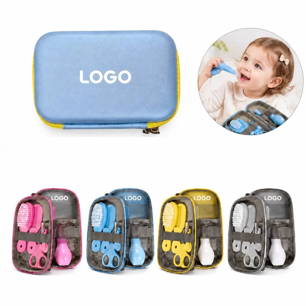8-Piece Infant Daily Care Kit for Feeding Bathing Grooming