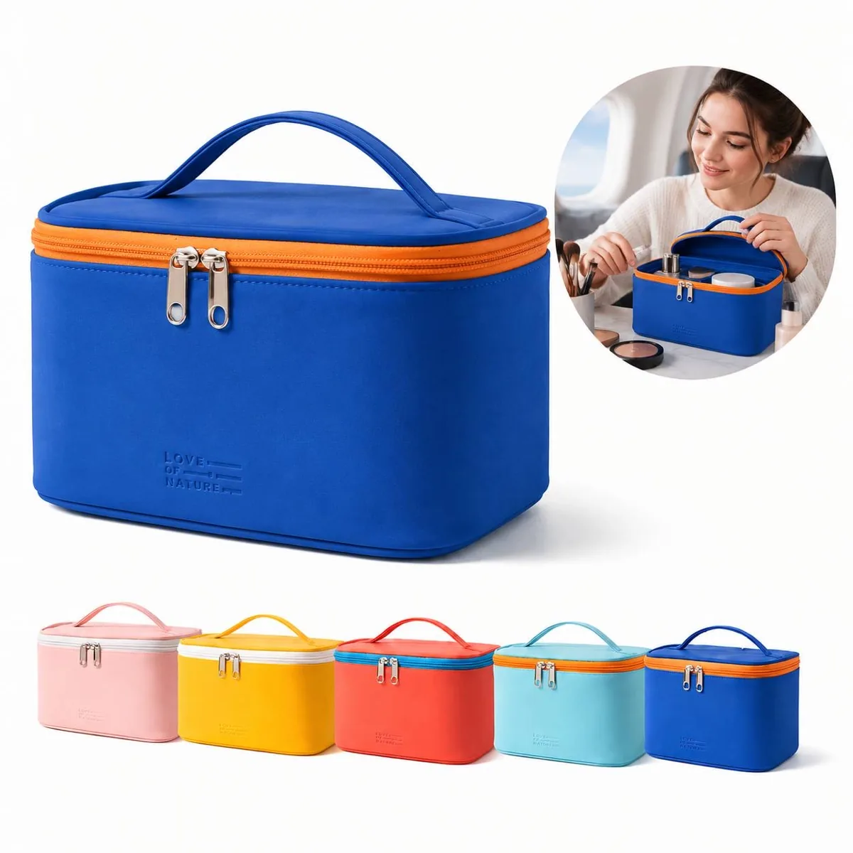 Water-Resistant Travel Makeup Organizer Bag 2