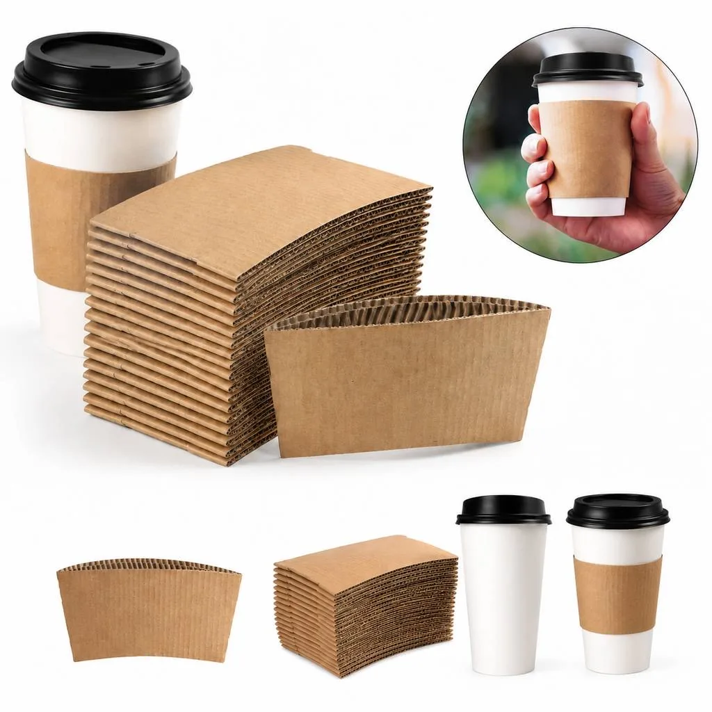 Recyclable Corrugated Cardboard Sleeves for Hot Cups 2