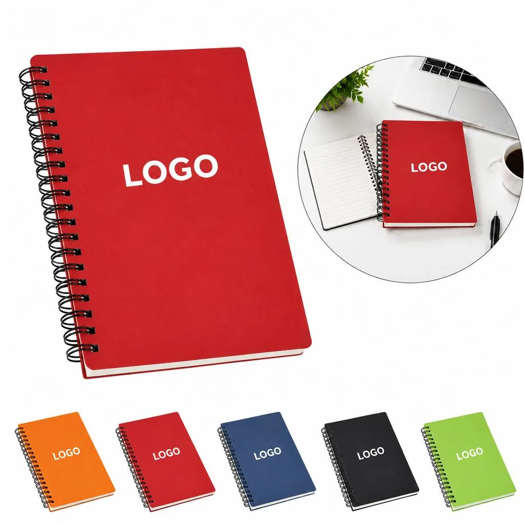 Spiral Bound Notebook with Ruled Pages That Lay Flat