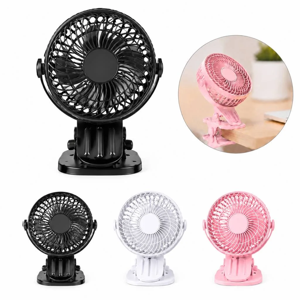 Portable Rechargeable Clip-On Fan with USB Charging 2