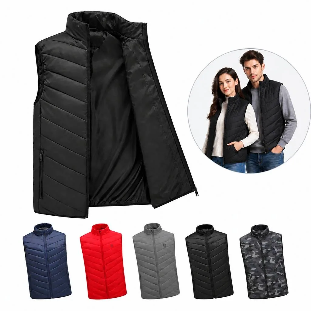 Men's 3-Level Carbon Fiber Heated Warming Vest 2