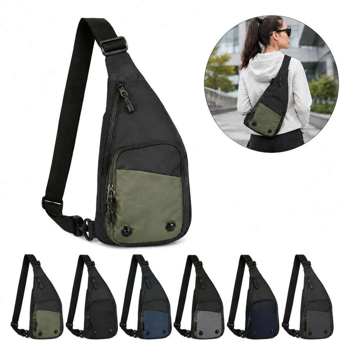 Water-Resistant Crossbody Bag for Men Compact Daily 2
