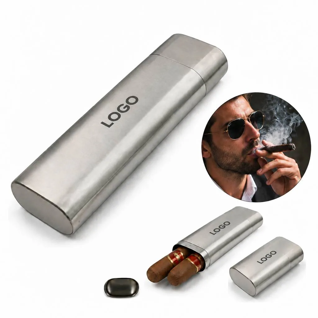 Metal Cigar Travel Tube with Airtight Seal