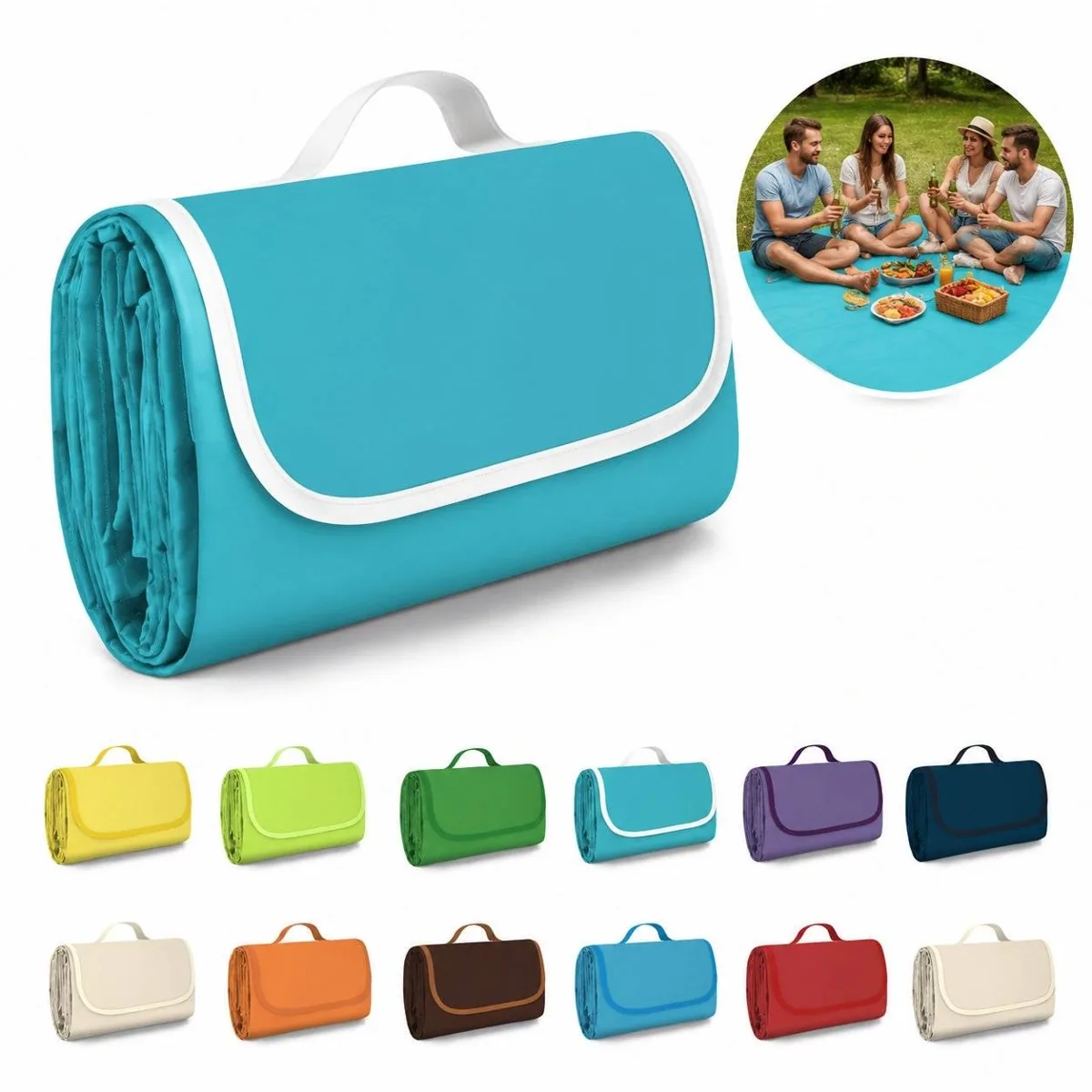 Thickened Water-Resistant Foldable Outdoor Picnic Blanket 2
