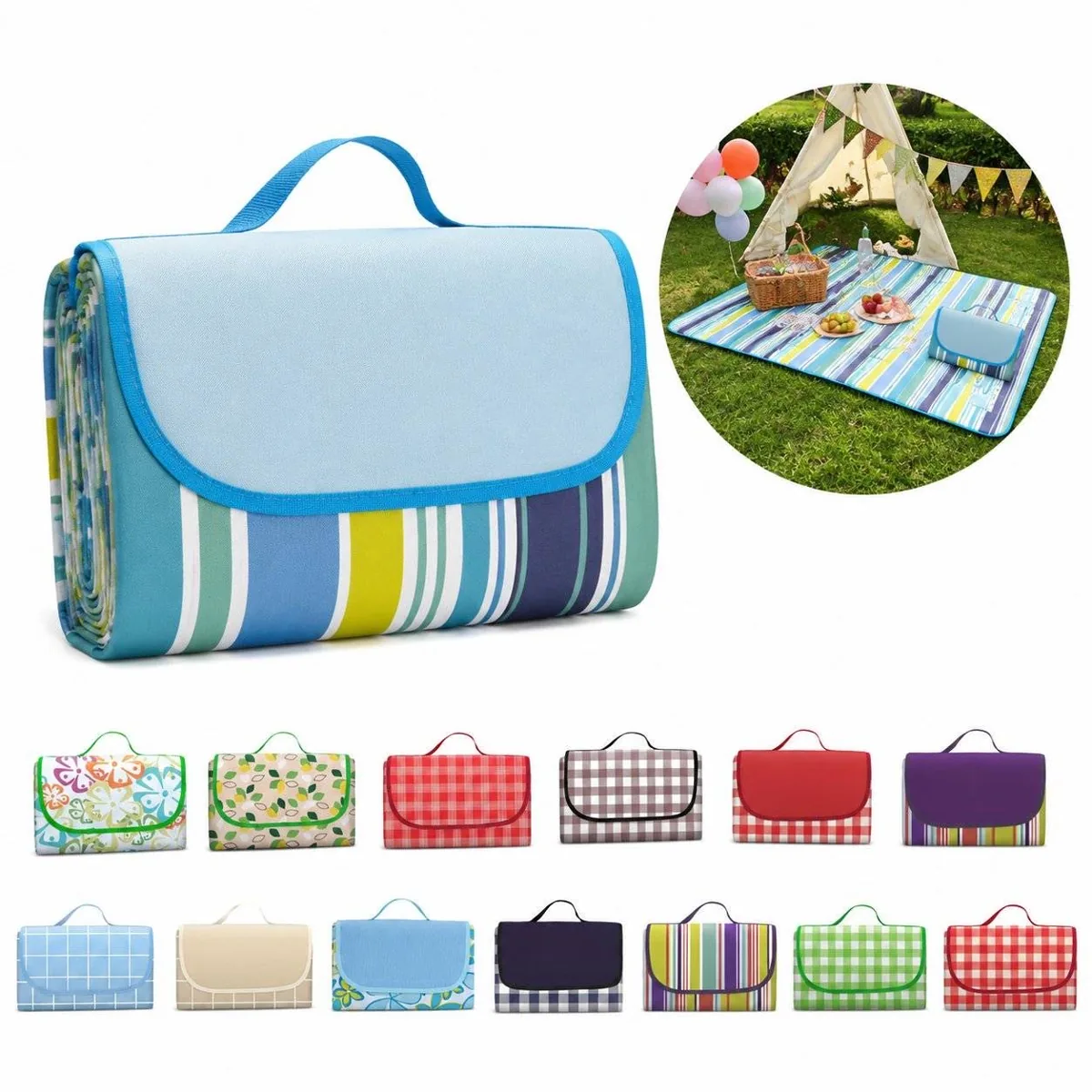 Foldable Waterproof Oxford Cloth Picnic Mat for Outdoor Use 2