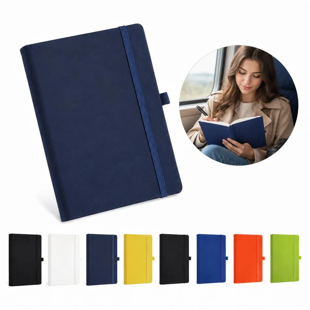 Compact Diary with Elastic Closure for Notes and Planning 2