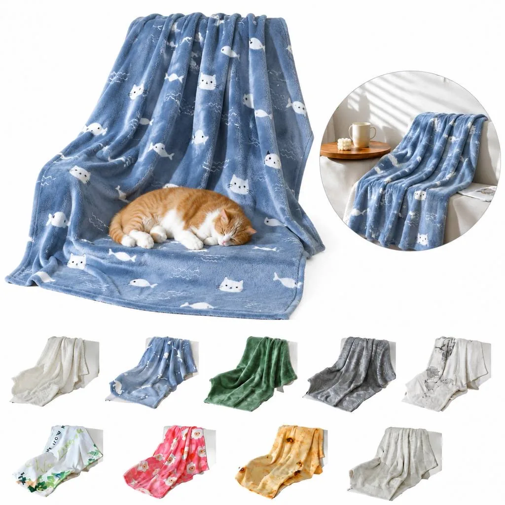 Soft Plush Pet Sleeping Mat with Non-Slip Base 2