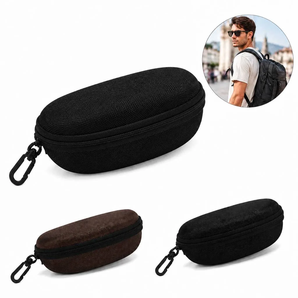 Thickened EVA Zipper Glasses Box with Soft Lining 2