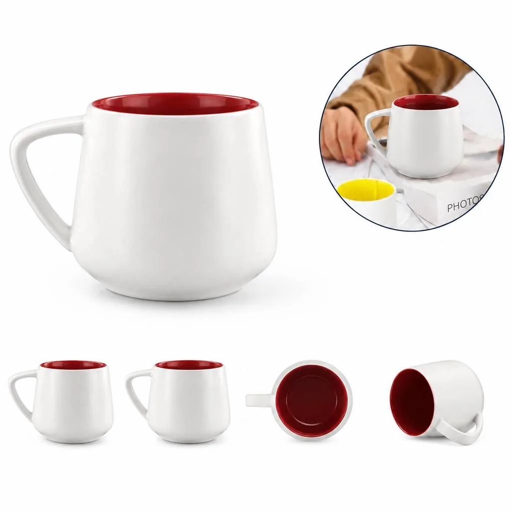 Glazed Ceramic Mug for Coffee and Tea 2