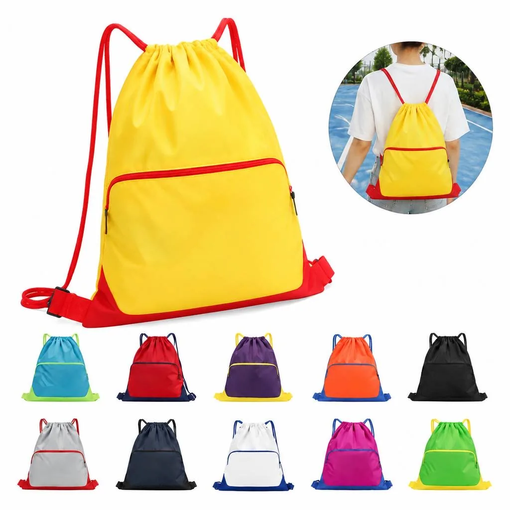Waterproof Drawstring Sports Backpack Lightweight Outdoor 2