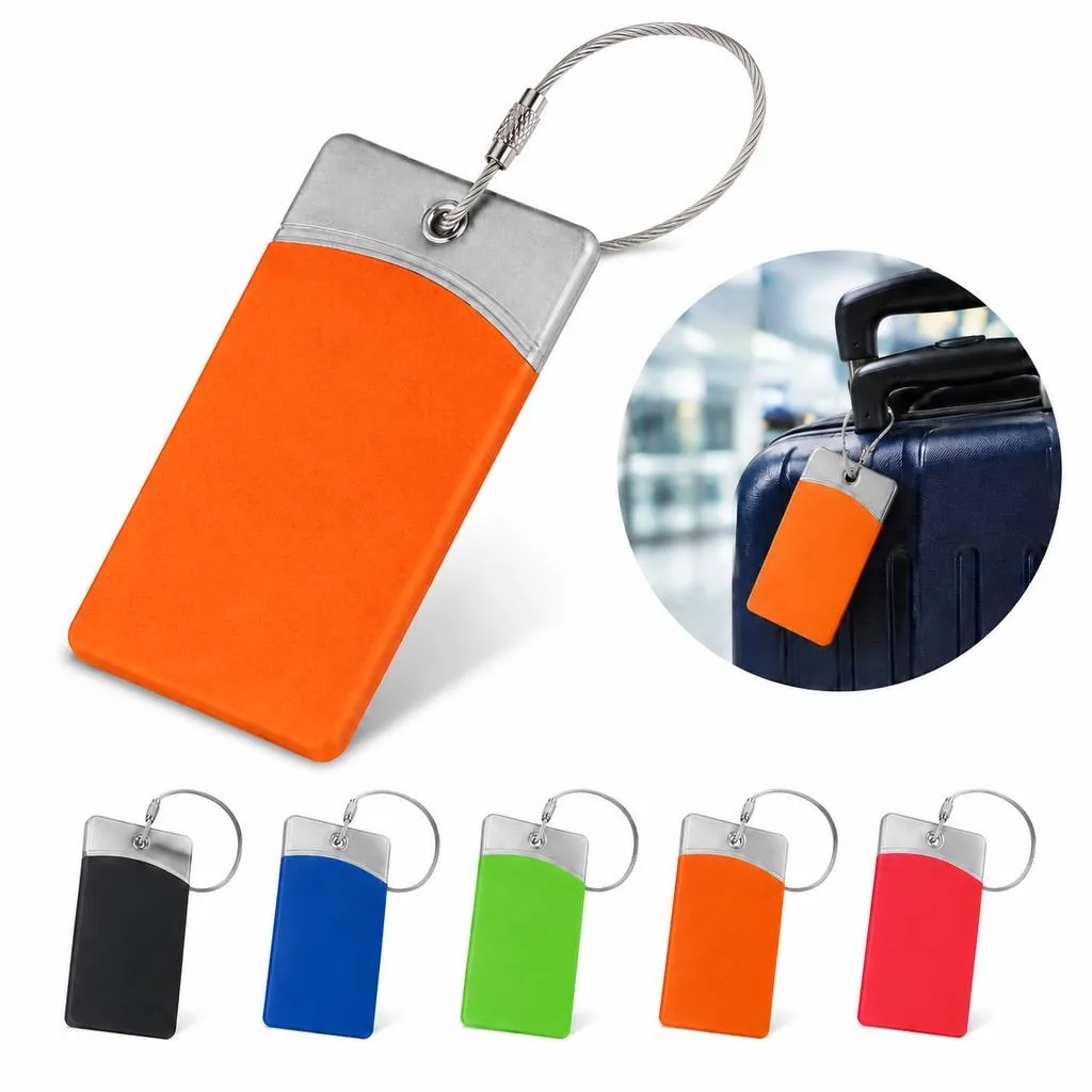 Two-Color Nylon Luggage Tag with Name Card Window 2