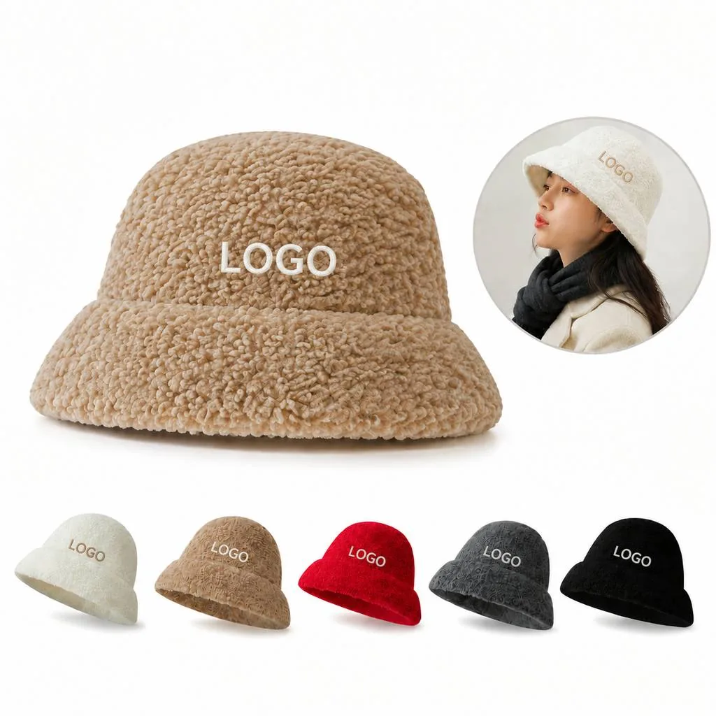 Soft Lambskin Winter Bucket Hat for Everyday Wear