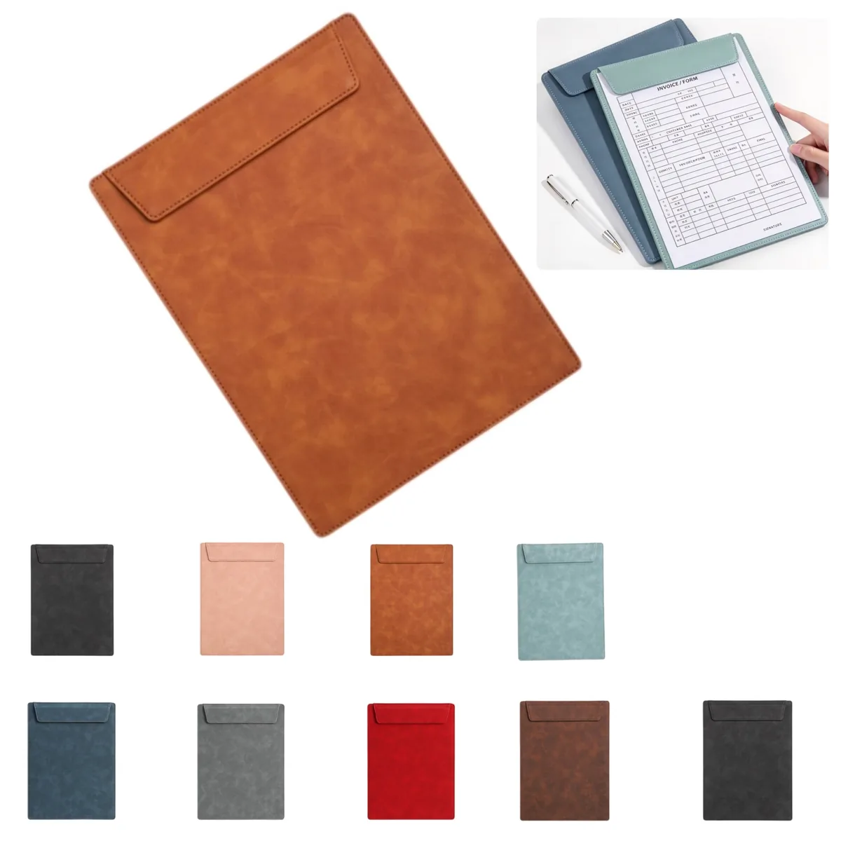 A4 Leather Writing Pad Document Folder 2