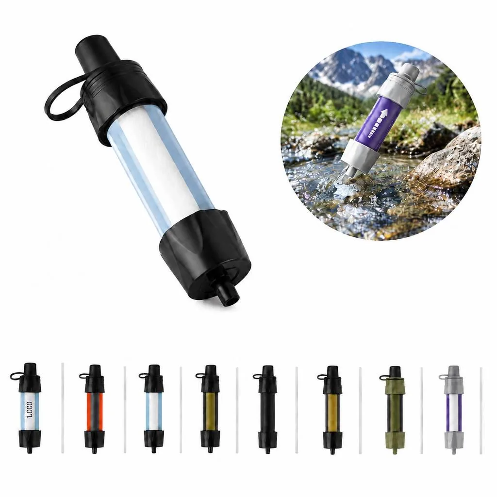 Portable Personal Water Filtration Straw for Outdoor Use 2