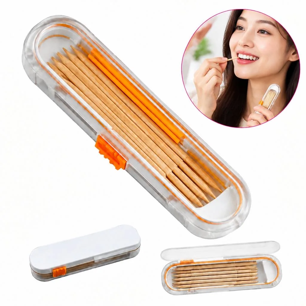 Portable Toothpick Holder with Customizable Shell 2