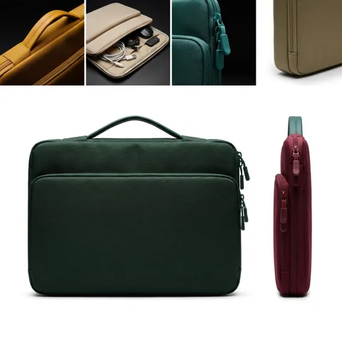 Urban Commuter Nylon Laptop Sleeve with Side Pocket