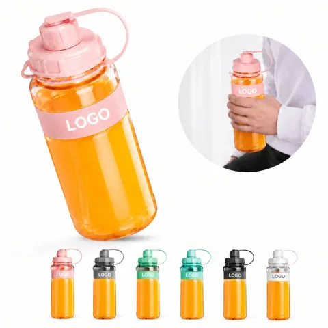 Large BPA-Free Plastic Water Bottle with Wide Mouth