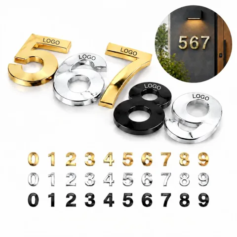 Self-Adhesive Plastic Number Label for Boxes Shelves