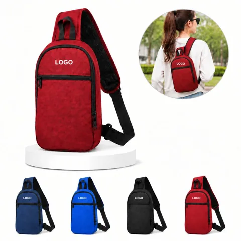 Personalized Print Crossbody Sling Bag with Adjustable Strap