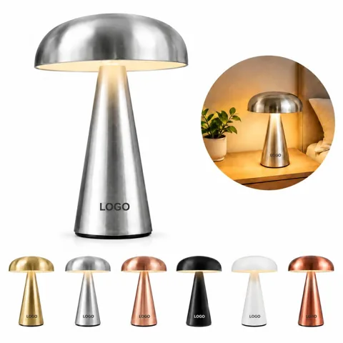 Danish Style Rechargeable Mushroom Table Lamp