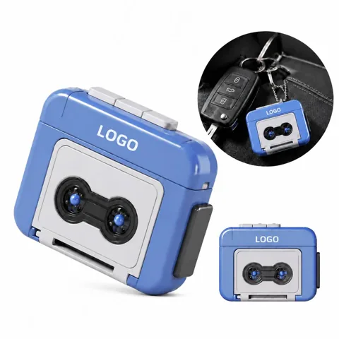 Mini Recordable Music Box Keychain with Voice Playback