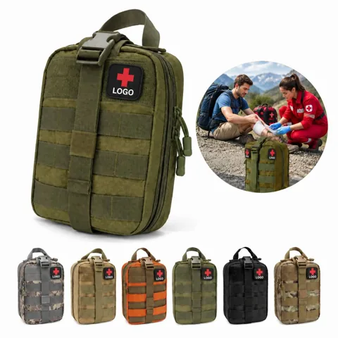 Compact Water-Resistant Tactical First Aid Pouch