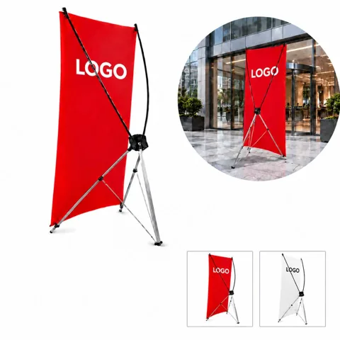 Portable Folding Tripod Banner Stand for Promotional Display